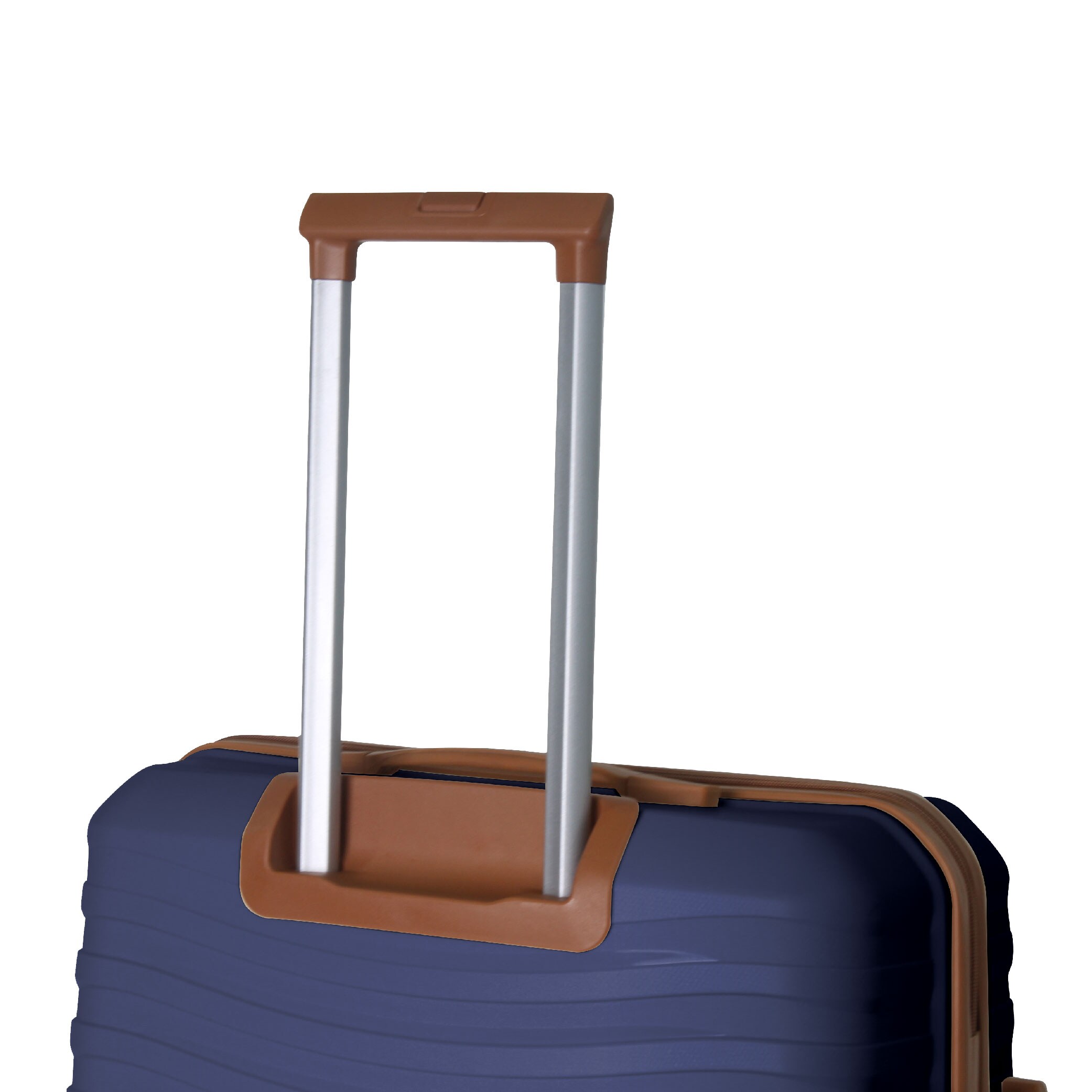 3-Piece Luggage Sets (20", 24", 28"), Suitcase With Wheels, Hardside Suitcase With Four Spinner Wheels And Scratch-Resistant Surface, Navy Blue_voghion.com